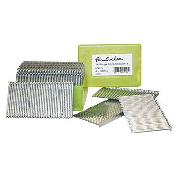 AIR LOCKER CN20AL 14 Gauge Concrete T-Nails for Concrete Nailers 2 Inch Smooth Shank (2 Packs of 1000)